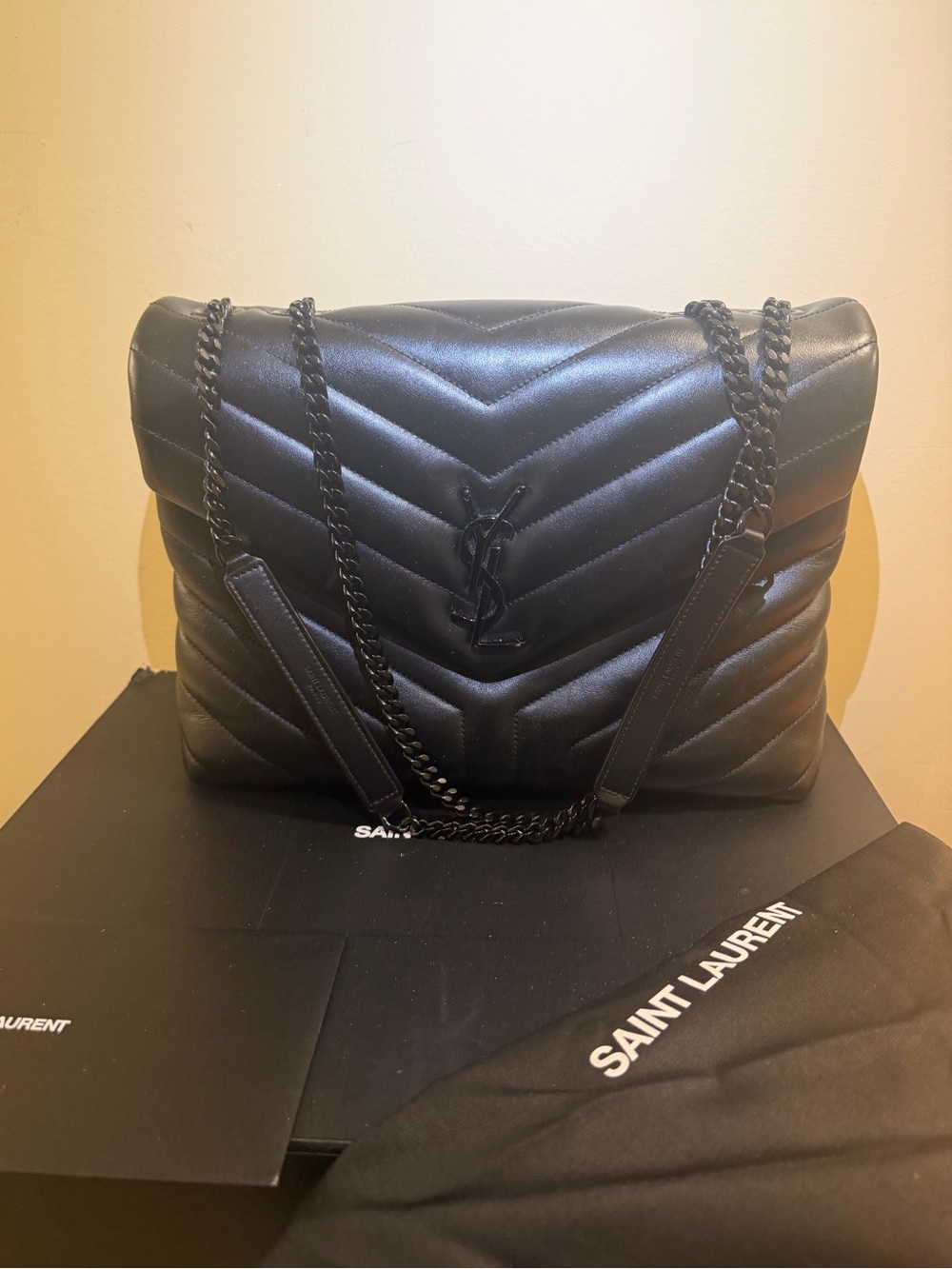 Saint Laurent Loulou Puffer Large shoulder bag